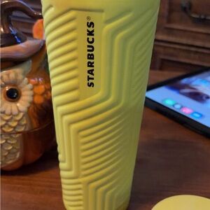 Starbucks Textured Yellow Tumbler